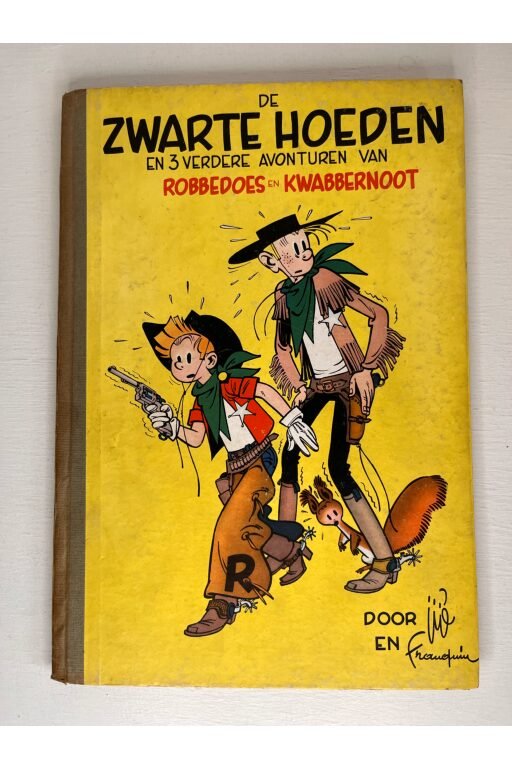 Robbedoes en Kwabbernoot | De zwarte hoeden en 3 verdere avonturen, 1e druk HC 1952