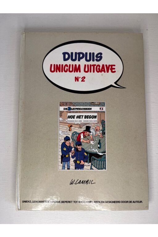De Blauwbloezen | Unicum-uitgave nr. 2 | Hoe het begon | Gesigneerd