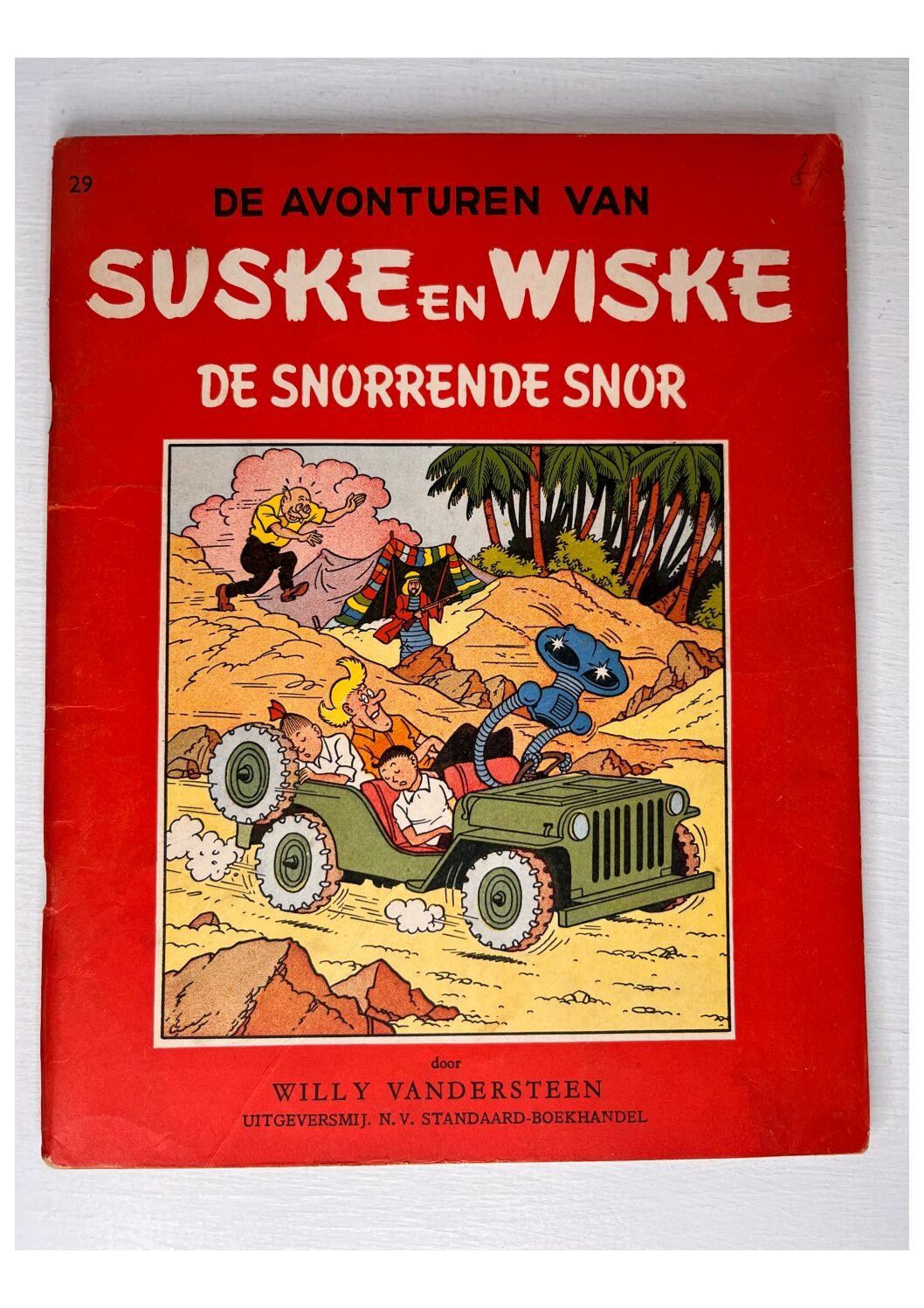 Suske en Wiske | De snorrende snor, 1e druk Vlaamse Rode Reeks, 1957