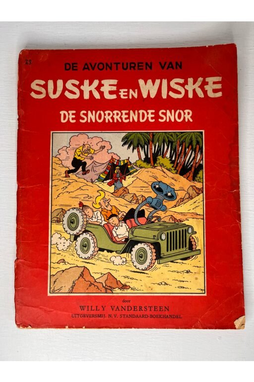 Suske en Wiske | De snorrende snor, 1e druk Vlaamse Rode Reeks 1957