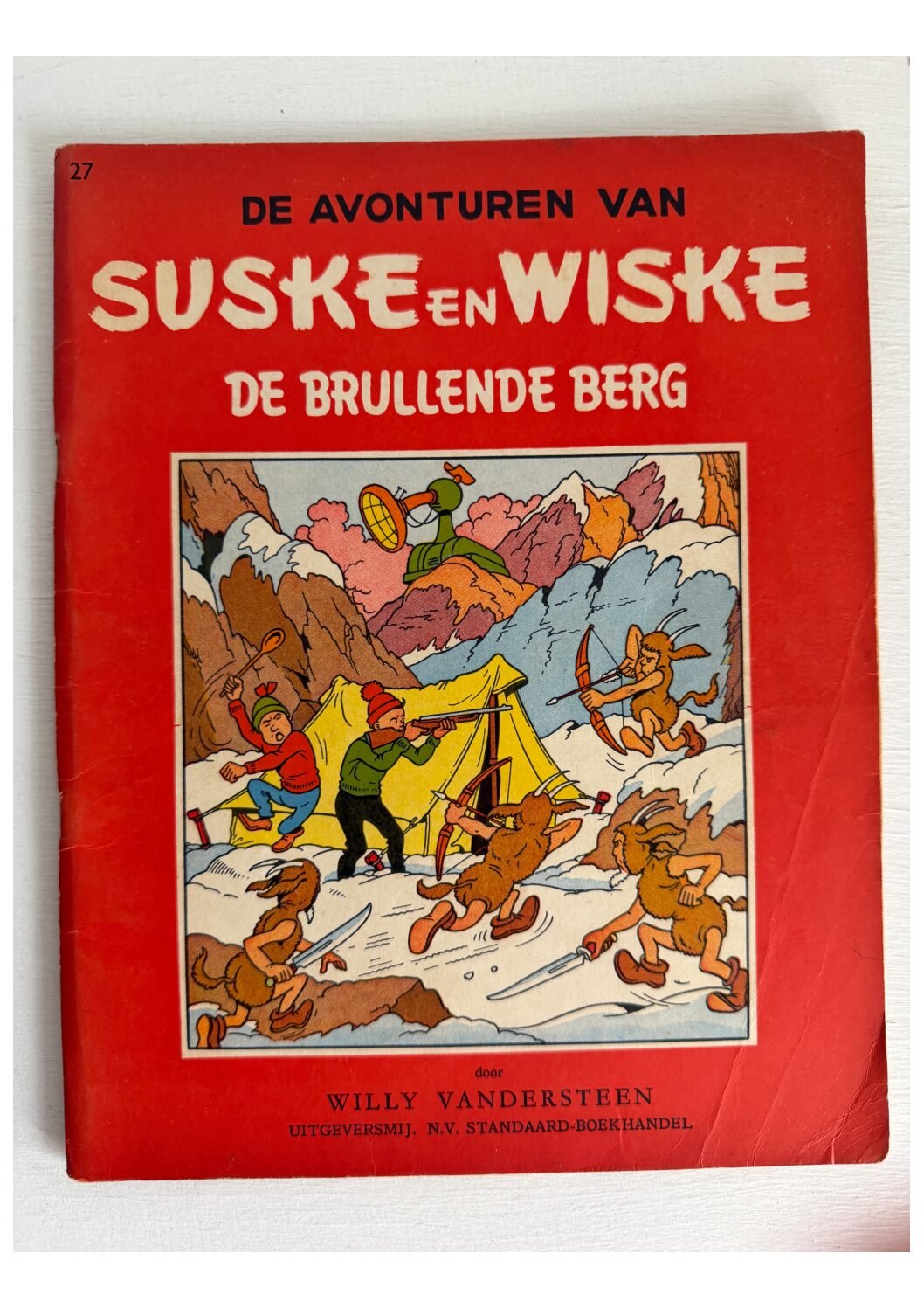 Suske en Wiske | De brullende berg - 3e druk - 1957