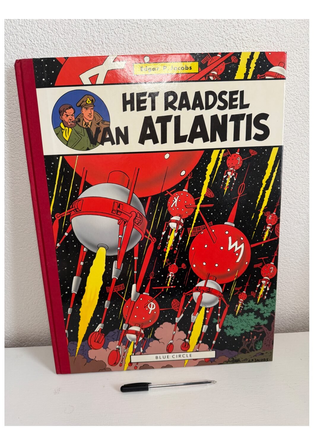 Blake en Mortimer | Het raadsel van Atlantis - HC groot formaat - 1986 (Blue Circle)